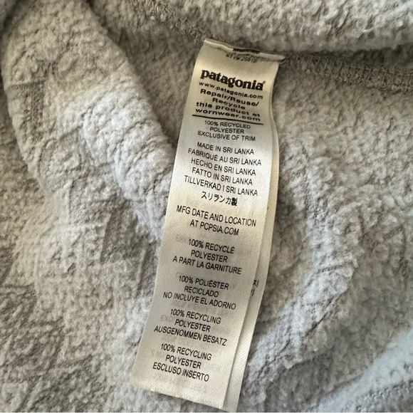 PATAGONIA Better Sweater in Frozen Diamond Jacquard Size Medium - Picture 8 of 11